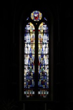 Stained glass window in the choir of St. Church, St. Church, St., St., Saint