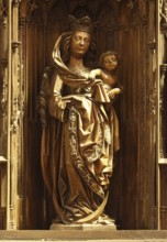 Carved altar, Maria, St., Saint, Saint