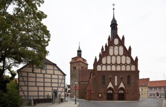 View from west left Marktturm, St., Sankt, Saint