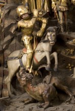 St George's Altar, Master Arnt of Kalkar (Arnt of Zwolle 1484), George's battle with the dragon,