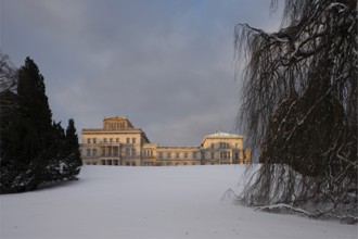 Essen, Villa Hügel in the snow