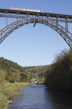 Germany's highest railway bridge 1893-1897, 107 metres high, 465 metres long