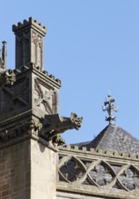 Pinnacles and gargoyles on the south side, St., Sankt, Saint