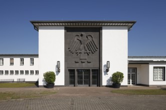 Butzweilerhof, reception building from 1936 with eagle