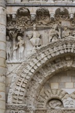 West façade, spandrel with Adam and Eve, St., Sankt, Saint