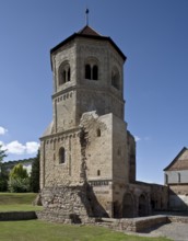 West tower with crypt below from the south-east, St., Sankt, Saint