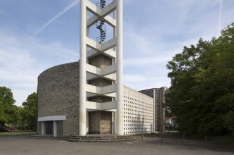 1960-1962 built according to plans by the Karlsruhe architect Werner Dierschke, bell tower, St.,