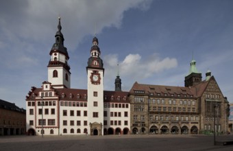 Built in 1496-98 and 1882-83, view from the south, on the left the High Tower, also the bell tower