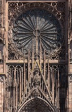 Strasbourg Cathedral, Cathédrale Notre-Dame de Strasbourg, west façade, lash of the central portal