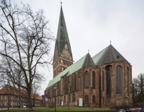 Lüneburg Johanniskirche 93342 erb 1297-1360 five-aisled hall church with polygonal choir endings