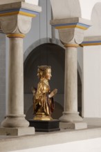 South gallery, double-faced figure of a saint between columns, c. 1500, St., Sankt, Saint