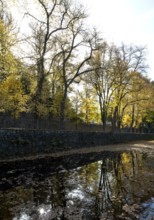 Former imperial abbey Kornelimünster, moat in front of the old abbey gate