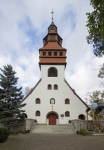 Parish church, built in 1906 by Hans Poelzig, west view