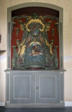 Krefeld, Museum Burg Linn, hunting lodge, Von der Leyen bedroom, rococo washroom cabinet probably