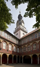 Wolfenbüttel, castle, renaissance tower seen from the inner courtyard