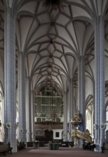 St Peter's Church, interior facing west, St, Sankt, Saint