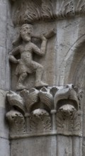 Main apse, hunting frieze, southern third, horn blowing hunter, St., Sankt, Saint