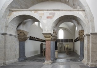 West gallery, view to the west into the treasury, St., Sankt, Saint