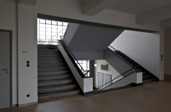 First floor, view of the main staircase