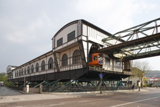 Suspension railway from Wuppertal-Oberbarmen to Wuppertal-Vohwinkel, stop Oberbarmen, Waggonhalle