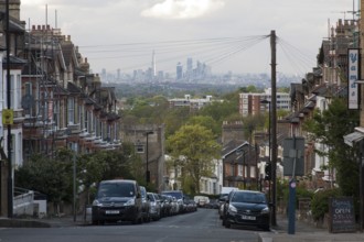 View from Sydenham-hill to the north towards the city centre