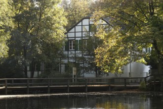 Former residence of the hut manager G. Jacobi, view over the pond, St., Sankt, Saint