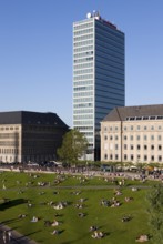 Former Mannesmann tower block, now Vodafone, Behrens building on the left