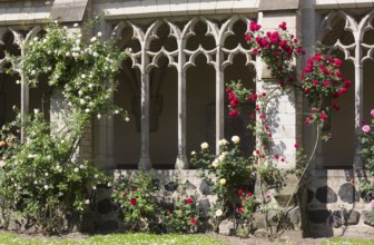 Cloister with roses, St., Saint, Saint