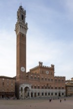 Siena, Piazza del Campo with Palazzo Pubblico, view from the north