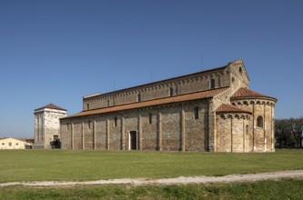 San Piero a Grado near Pisa, basilica from the 10th century, view from the south-east