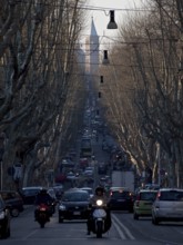 View to the north towards the tower of Santa Maria Maggiore, St., Saint, Saint