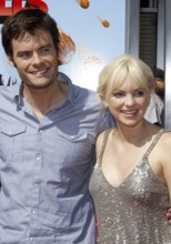 Bill Hader and Anna Faris at the Los Angeles premiere of 'Cloudy With A Chance Of Meatballs' held