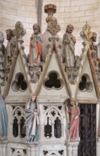 Constance, Minster, Holy Sepulchre in the Mauritius Rotunda, detail of the Annunciation, 12