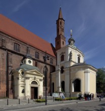 East parts from south-west, Mater Dolorosa Chapel on the right, built in 1725-27 by Christoph