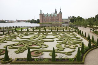 Moated castle, today the Danish National History Museum, ground floor with broderies