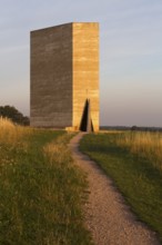 South side at sunrise with path and open door, St., Sankt, Saint