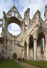 Cistercian church consecrated in 1227, interior with west gable and remains of the north aisle, St