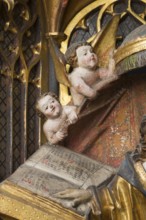 Altar of the Virgin Mary (rosary altar) from the Heilig-Geist-Hospital, Lübeck or Hildesheim around