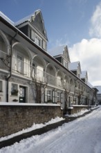 Essen, Margaretenhöhe housing estate in the snow