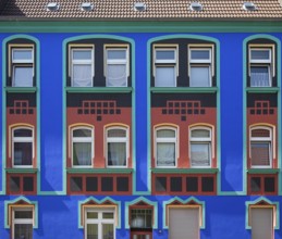 Magdeburg Otto-Richter-Straße 41 built around 1910 colourfully redesigned from 1921 by Bruno Taut