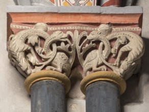 Brauweiler near Pulheim, St Nicholas Abbey Church, choir, blind arcades on the south wall, double