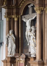 Built in 1646, side altar with crucifixion, St., Sankt, Saint