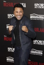 Oscar de la Hoya at the Los Angeles premiere of 'McFarland, USA' held at the El Capitan Theater in