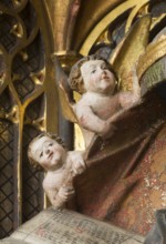 Altar of the Virgin Mary (rosary altar) from the Heilig-Geist-Hospital, Lübeck or Hildesheim around