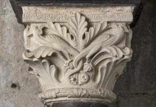 Brauweiler near Pulheim, abbey church of St Nicholas, Benedictine chapel, 11th-12th century capital