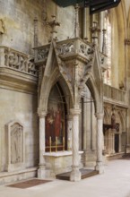 North aisle, Albertus Magnus altar from around 1473 by Konrad Roritzer, St., Sankt, Saint