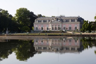 Castle park, view over the castle pond to the castle