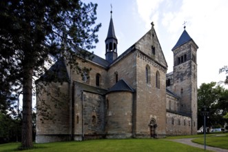 View from north-east, reconstruction of nave and towers 1855-66 by Ferdinand von Quast, St., Sankt,