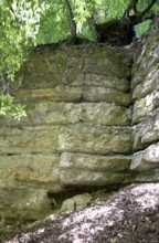 Medieval Kapfelberg quarry, Teugn, stones were quarried here in the Middle Ages for building the