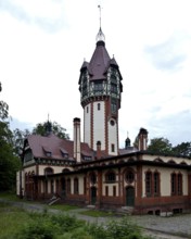 Heating house and power station 1898-1908, southern part with water tower, 44 metres high from the